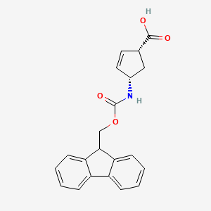 (1R,4S)-4-((((9H-Fluoren-9-yl)methoxy)carbonyl)amino)cyclopent-2-enecarboxylic acid
