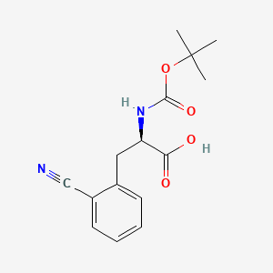 molecular formula C15H18N2O4 B1336539 Boc-2-cyano-D-phenylalanine CAS No. 261380-28-3