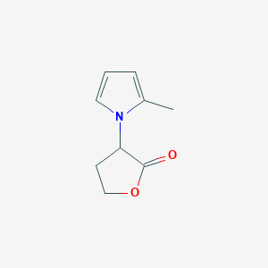 molecular formula C9H11NO2 B133654 3-(2-Methyl-1H-pyrrol-1-yl)dihydrofuran-2(3H)-one CAS No. 151645-42-0