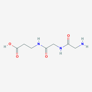 molecular formula C7H13N3O4 B1336545 H-Gly-gly-beta-ala-OH 