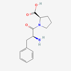 molecular formula C14H18N2O3 B1336551 L-Phenylalanyl-D-proline CAS No. 28819-11-6