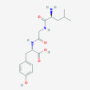 molecular formula C17H25N3O5 B1336554 H-Leu-Gly-Tyr-OH 