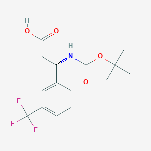 Boc-(s)-3-amino-3-(3-trifluoromethyl-phenyl)-propionic acid