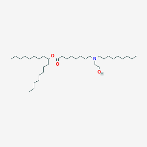molecular formula C36H73NO3 B13365591 Heptadecan-9-yl 8-((2-hydroxyethyl)(nonyl)amino)octanoate 