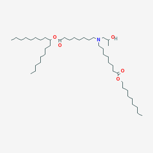 molecular formula C45H89NO5 B13365625 Heptadecan-9-yl 8-((2-hydroxypropyl)(8-(nonyloxy)-8-oxooctyl)amino)octanoate 