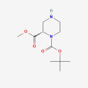 molecular formula C11H20N2O4 B1336580 (S)-1-N-Boc-哌嗪-2-甲酸甲酯 CAS No. 796096-64-5