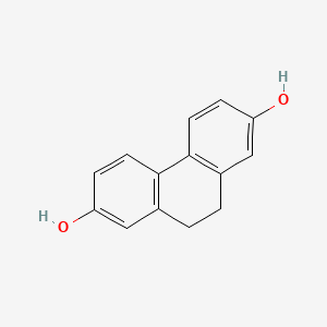 molecular formula C14H12O2 B13365827 9,10-Dihydrophenanthrene-2,7-diol 