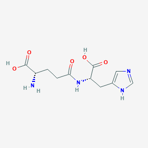 molecular formula C11H16N4O5 B1336585 gamma-Glu-His CAS No. 37460-15-4