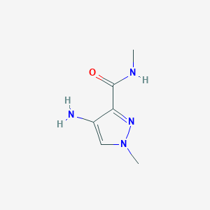 molecular formula C6H10N4O B1336587 4-amino-N,1-dimethyl-1H-pyrazole-3-carboxamide CAS No. 1001500-41-9