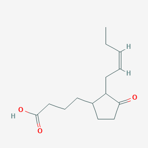 molecular formula C14H22O3 B13366074 (Z)-4-(3-Oxo-2-(pent-2-en-1-yl)cyclopentyl)butanoic acid 