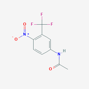 molecular formula C9H7F3N2O3 B133661 4'-Nitro-3'-(trifluoromethyl)acetanilide CAS No. 393-12-4