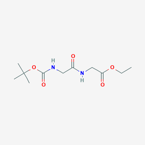 molecular formula C11H20N2O5 B13366131 Ethyl (tert-butoxycarbonyl)glycylglycinate 