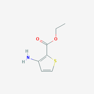 molecular formula C7H9NO2S B1336632 Ethyl 3-aminothiophene-2-carboxylate CAS No. 31823-64-0
