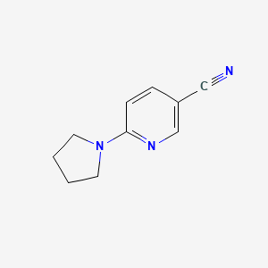 molecular formula C10H11N3 B1336634 6-Pyrrolidin-1-ylnicotinonitrile CAS No. 90839-82-0