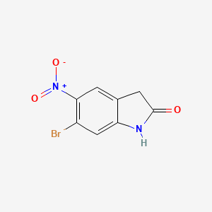 molecular formula C8H5BrN2O3 B1336644 6-Bromo-5-nitroindolin-2-one CAS No. 557093-47-7