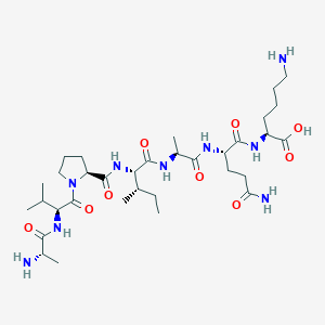 L-Lysine, L-alanyl-L-valyl-L-prolyl-L-isoleucyl-L-alanyl-L-glutaminyl-