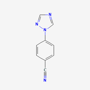 molecular formula C9H6N4 B1336651 4-(1H-1,2,4-Triazol-1-yl)benzonitrile CAS No. 25699-89-2