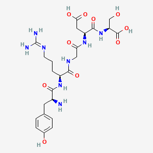 molecular formula C24H36N8O10 B1336654 H-Tyr-Arg-Gly-Asp-Ser-OH CAS No. 134282-68-1