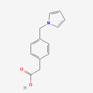 molecular formula C13H13NO2 B1336659 2-[4-(pyrrol-1-ylmethyl)phenyl]acetic Acid 