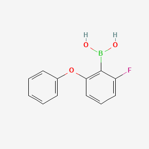 molecular formula C12H10BFO3 B1336661 2-氟-6-苯氧基苯硼酸 CAS No. 1056372-58-7