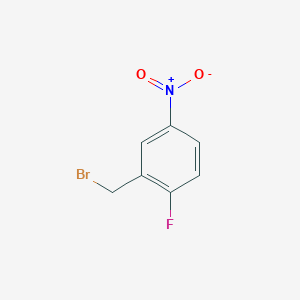 molecular formula C7H5BrFNO2 B1336672 2-(Bromomethyl)-1-fluoro-4-nitrobenzene CAS No. 454-15-9
