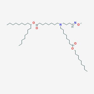 molecular formula C47H92N2O5 B13366740 Heptadecan-9-yl 8-((4-(methoxyimino)butyl)(8-(nonyloxy)-8-oxooctyl)amino)octanoate 