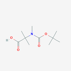 molecular formula C10H19NO4 B133669 Boc-N-Me-Aib-OH CAS No. 146000-39-7