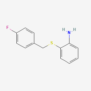 2-[(4-Fluorophenyl)methylsulfanyl]aniline