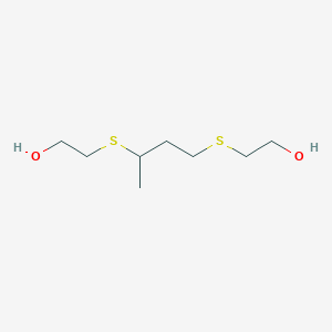 molecular formula C8H18O2S2 B13367234 1,3-Bis[(2-hydroxyethyl)thio]butane CAS No. 5335-14-8