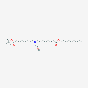 molecular formula C31H61NO5 B13367260 tert-Butyl 8-((2-hydroxyethyl)(8-(nonyloxy)-8-oxooctyl)amino)octanoate 