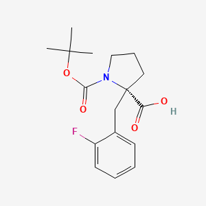 (S)-1-(tert-Butoxycarbonyl)-2-(2-fluorobenzyl)pyrrolidine-2-carboxylic acid