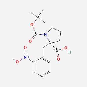 (S)-1-(tert-Butoxycarbonyl)-2-(2-nitrobenzyl)pyrrolidine-2-carboxylic acid