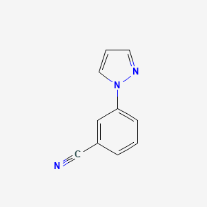 molecular formula C10H7N3 B1336758 3-(1H-pyrazol-1-yl)benzonitrile CAS No. 25699-82-5