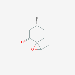 molecular formula C10H16O2 B133676 (6R)-2,2,6-Trimethyl-1-oxaspiro[2.5]octan-4-one CAS No. 308358-04-5