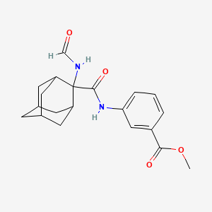 molecular formula C20H24N2O4 B13367656 Methyl 3-({[2-(formylamino)-2-adamantyl]carbonyl}amino)benzoate 