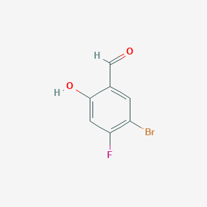 molecular formula C7H4BrFO2 B1336769 5-Bromo-4-fluoro-2-hydroxybenzaldehyde CAS No. 399-00-8