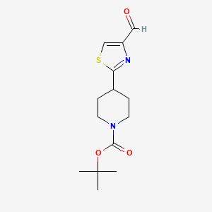 Tert-butyl 4-(4-formyl-1,3-thiazol-2-yl)piperidine-1-carboxylate