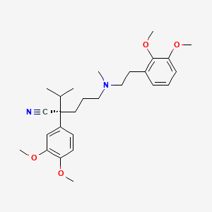 molecular formula C27H38N2O4 B13367714 2-(3,4-Dimethoxyphenyl)-5-[[2-(2,3-dimethoxyphenyl)ethyl](methyl)amino]-2-isopropylpentanenitrile 