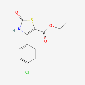 ethyl 4-(4-chlorophenyl)-2-oxo-3H-1,3-thiazole-5-carboxylate