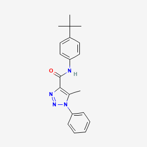 molecular formula C20H22N4O B13367791 N-(4-tert-butylphenyl)-5-methyl-1-phenyl-1H-1,2,3-triazole-4-carboxamide 