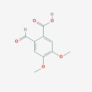 molecular formula C10H10O5 B1336782 2-Formyl-4,5-dimethoxybenzoic acid CAS No. 490-63-1