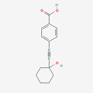 4-[(1-Hydroxycyclohexyl)ethynyl]benzoic acid