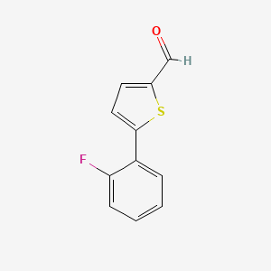 molecular formula C11H7FOS B1336787 5-(2-Fluorophenyl)thiophene-2-carbaldehyde CAS No. 886508-80-1