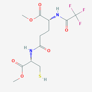methyl (2R)-5-[[(2S)-1-methoxy-1-oxo-3-sulfanylpropan-2-yl]amino]-5-oxo-2-[(2,2,2-trifluoroacetyl)amino]pentanoate