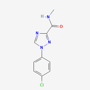 molecular formula C10H9ClN4O B13367965 1-(4-chlorophenyl)-N-methyl-1H-1,2,4-triazole-3-carboxamide 