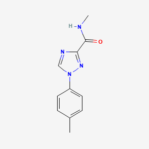 molecular formula C11H12N4O B13367986 N-methyl-1-(4-methylphenyl)-1H-1,2,4-triazole-3-carboxamide 