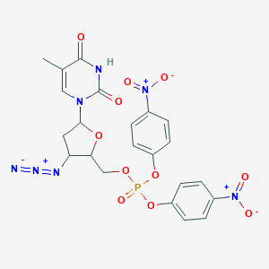 [3-Azido-5-(5-methyl-2,4-dioxopyrimidin-1-yl)oxolan-2-yl]methyl bis(4-nitrophenyl) phosphate