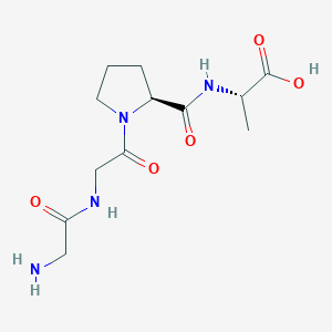 molecular formula C12H20N4O5 B1336815 L-丙氨酸，甘氨酰甘氨酰-L-脯氨酰- CAS No. 61430-18-0