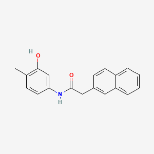 molecular formula C19H17NO2 B13368167 N-(3-hydroxy-4-methylphenyl)-2-(2-naphthyl)acetamide 
