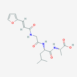 molecular formula C18H25N3O6 B1336819 (2S)-2-[[(2S)-2-[[2-[[(E)-3-(furan-2-yl)prop-2-enoyl]amino]acetyl]amino]-4-methylpentanoyl]amino]propanoic acid CAS No. 56186-50-6